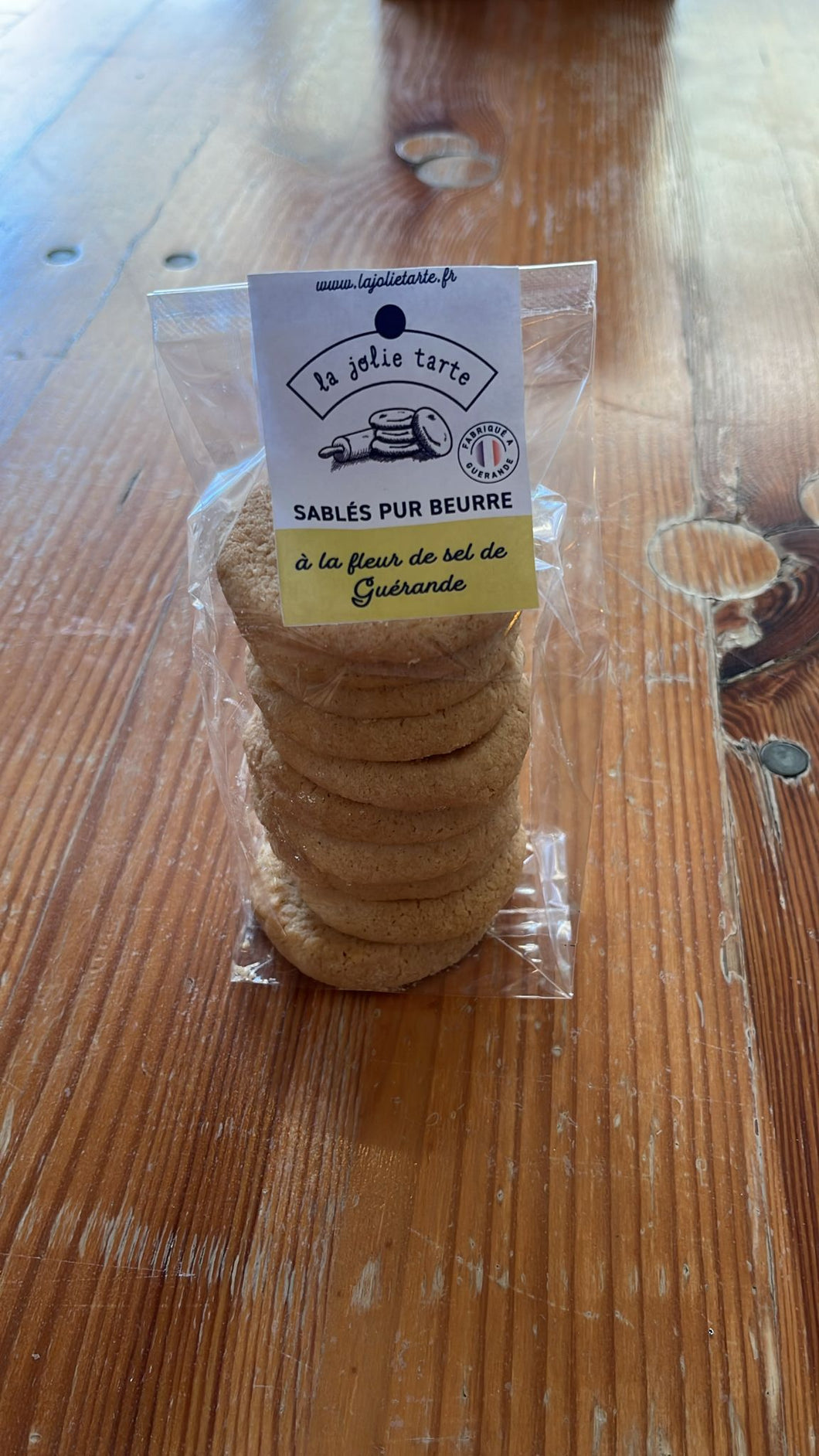 Sablés pur beurre et Fleur de Sel, La Jolie Tarte, 125g
