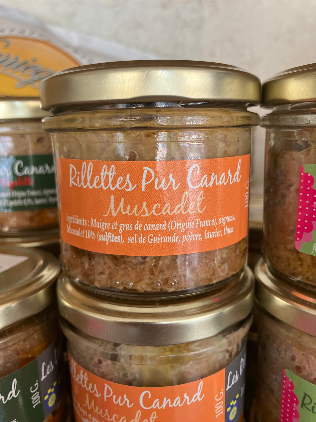 Rillettes pur canard au Muscadet, 100g, Les Délices du Petit Gué