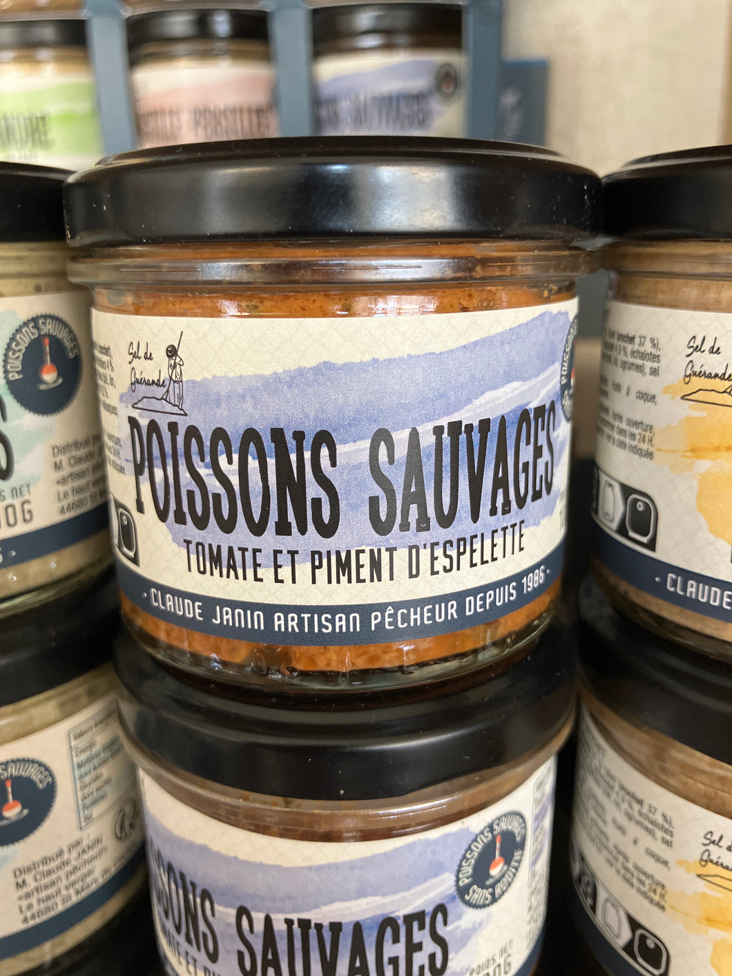 Poissons Sauvages Tomate et Piment d’Espelette, Claude Janin artisan pêcheur, 100g