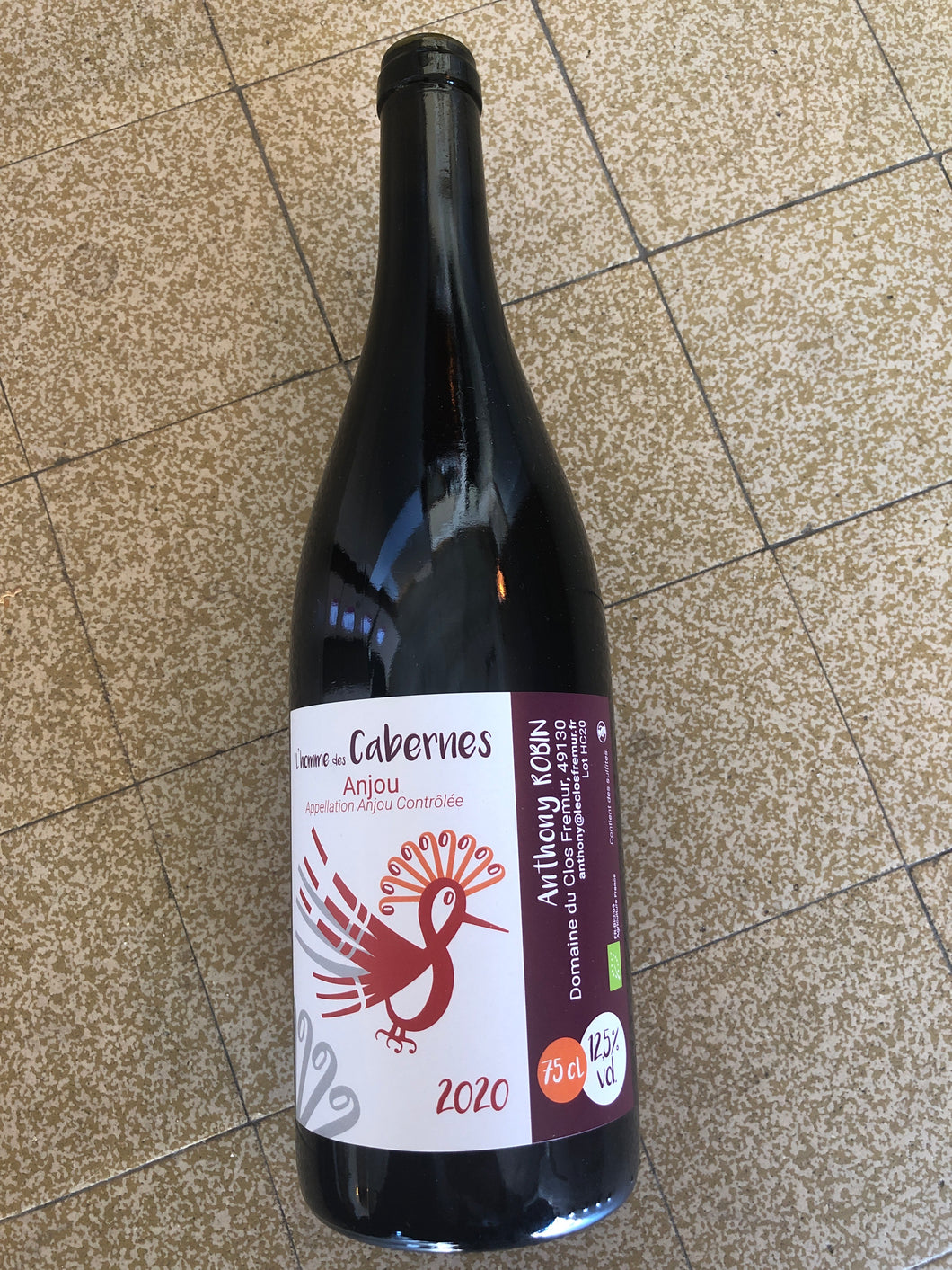 L’homme des Cabernes 2020, Anjou, Anthony Robin, 75cl
