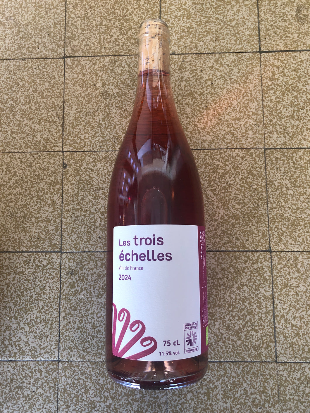 Les trois échelles 2024, 75cl, Anthony Robin
