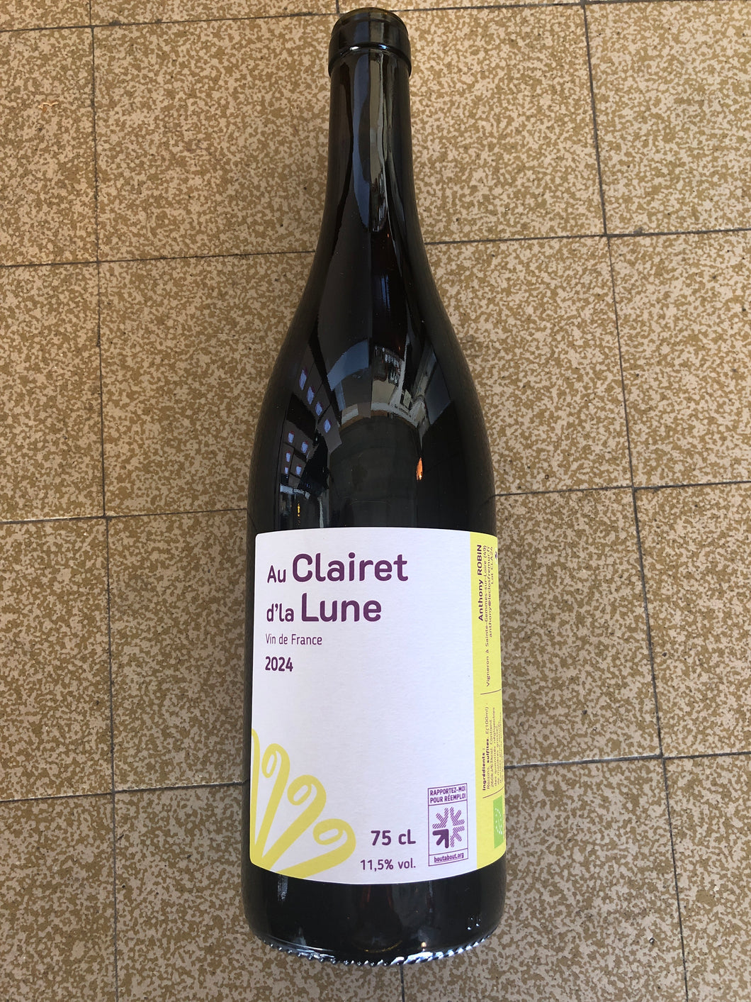 Au Clairet d’la Lune 2024, Anthony Robin, 75cl