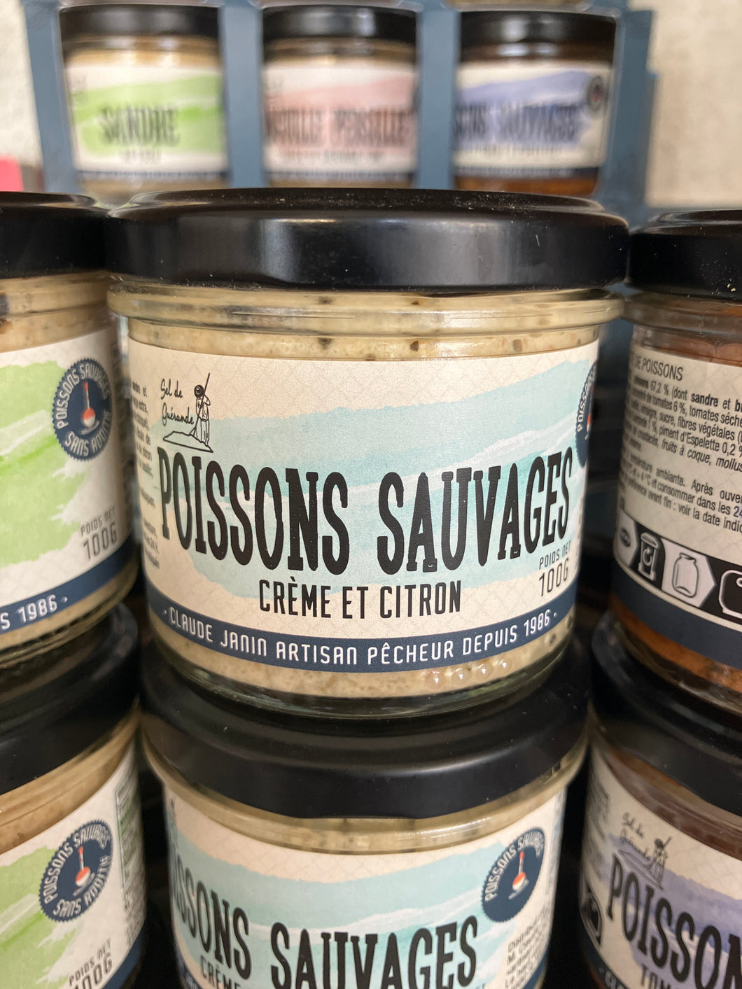 Poissons Sauvages Crème et CItron, Claude Janin artisan pêcheur, 100g