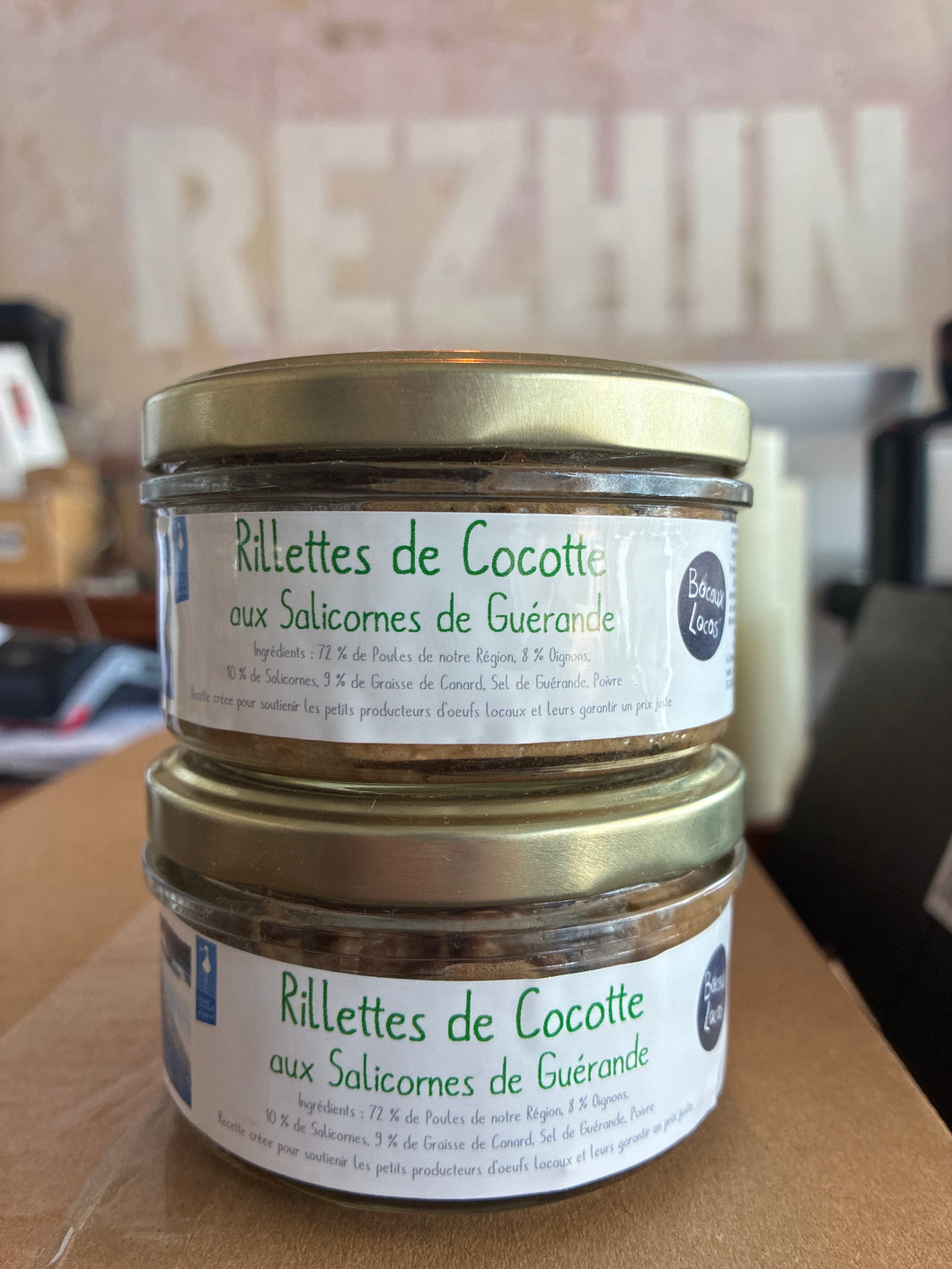 Rillettes de Cocotte aux Salicornes, 130g, Les Bocaux Locos