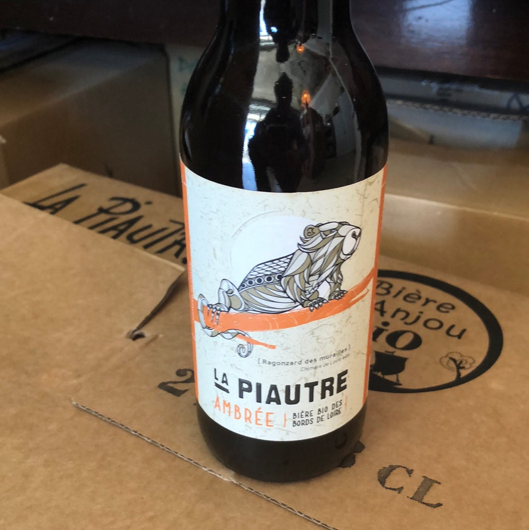 Ambrée, La Piautre, bière bio d’Anjou, 33cl