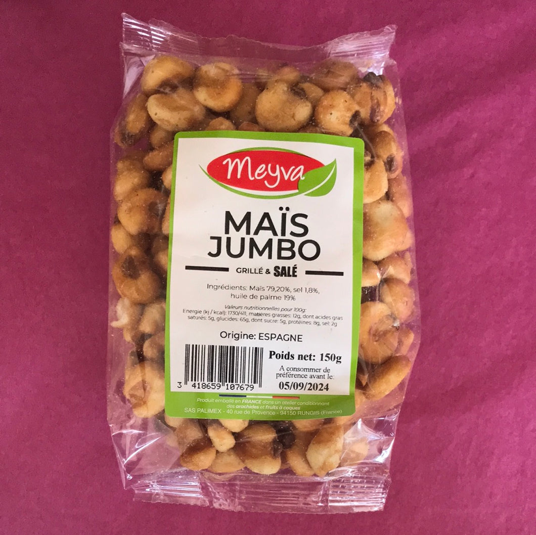 Maïs Jumbo grillé salé, 150g, Meyva