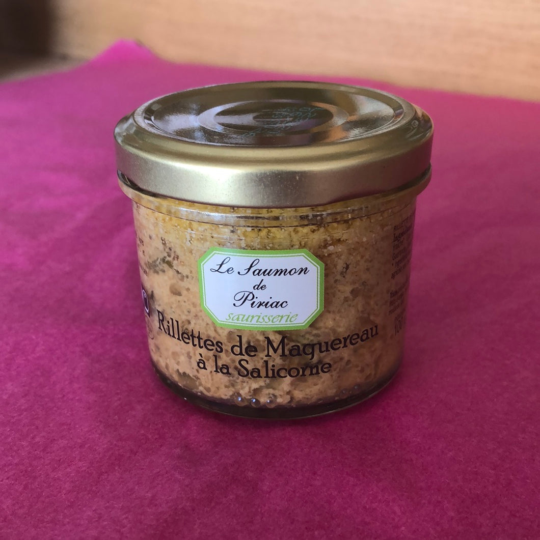 Rillettes Maquereaux Salicorne, Le Saumon de Piriac, 100g