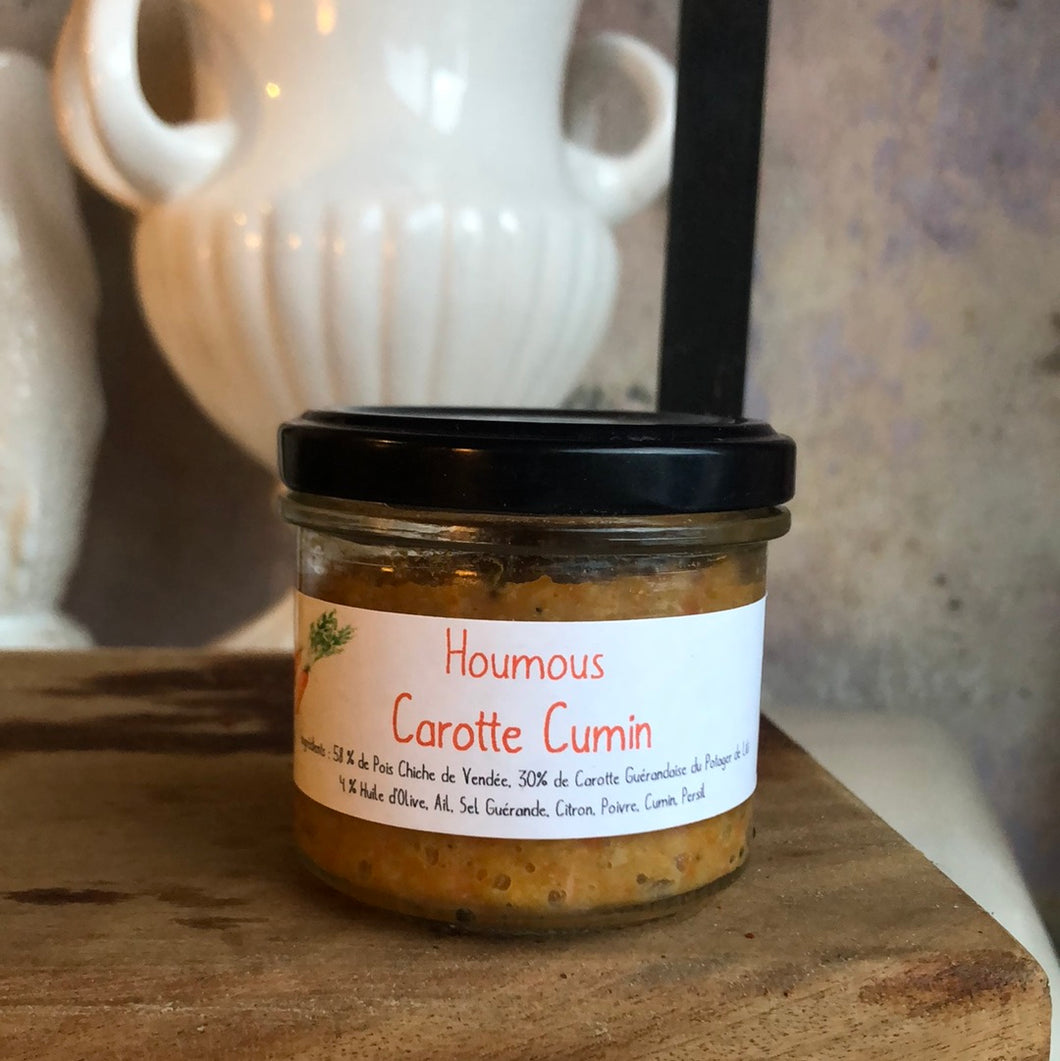 Houmous Carotte Bonne Mine, 100g, Les Bocaux Locos