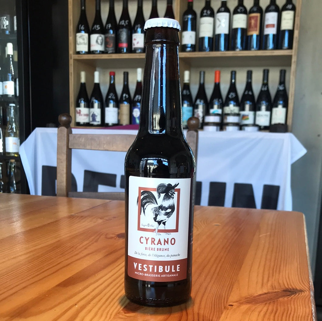 Cyrano, bière brune, Brasserie Vestibule 33cl