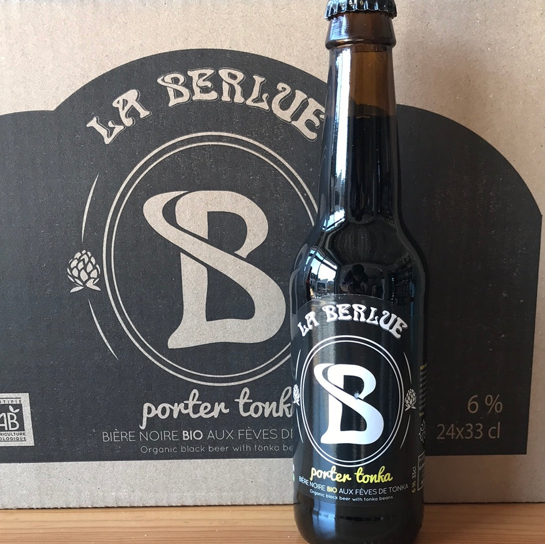 Porter tonka, bière noire, La Berlue 33cl