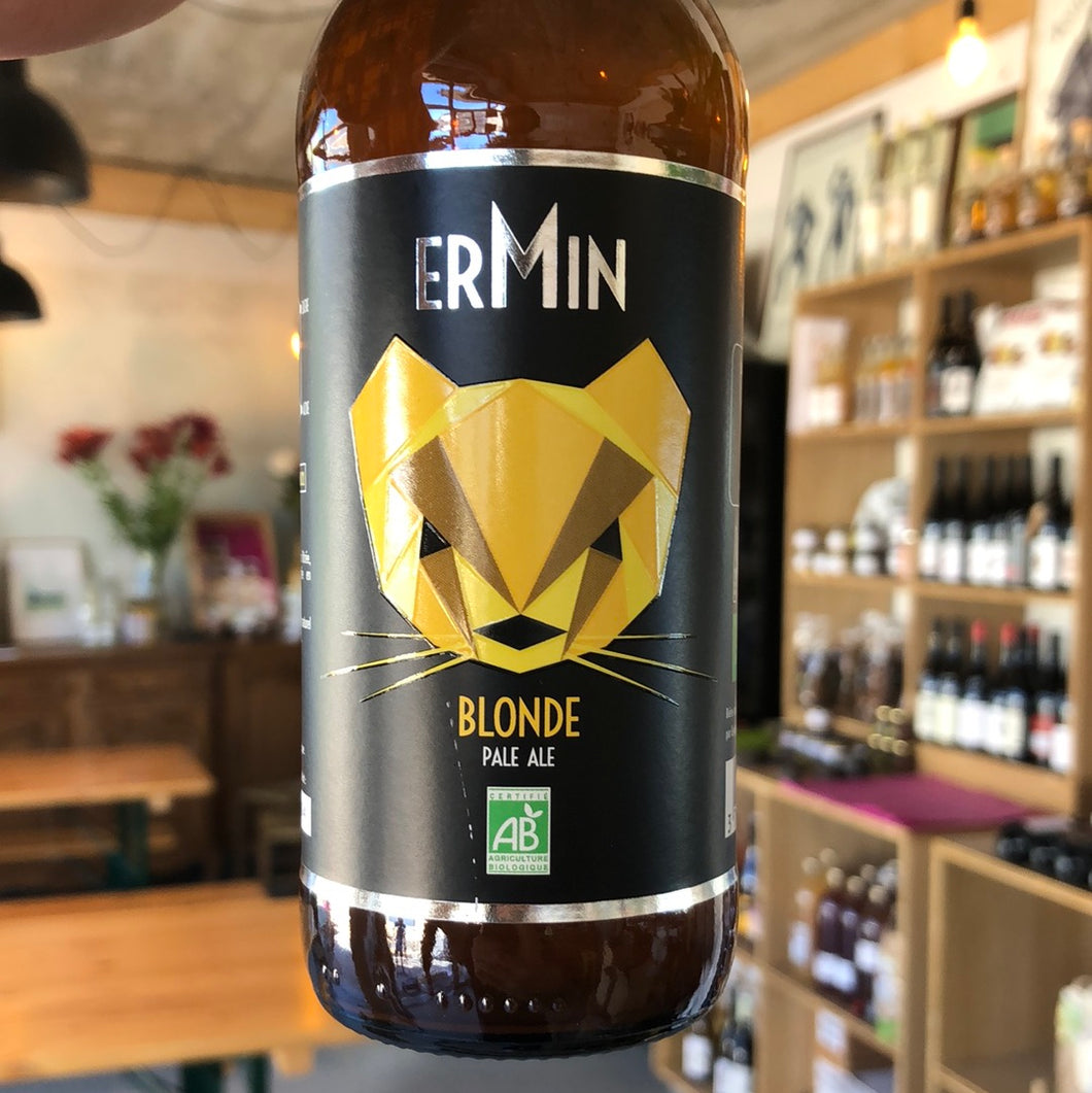 Blonde American Pale Ale, bière artisanale bio, Ermin, 33cl