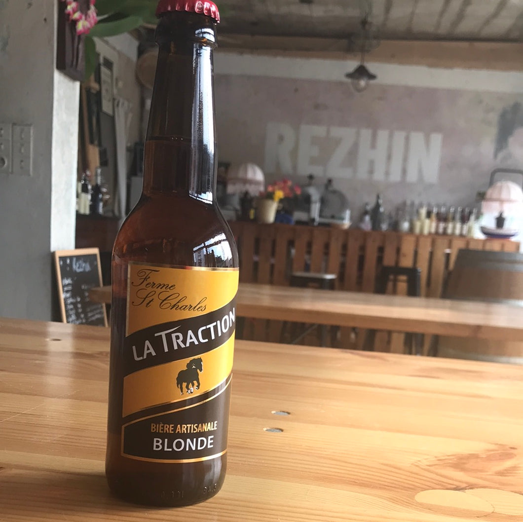 Blonde, bière artisanale, La Traction, 33cl